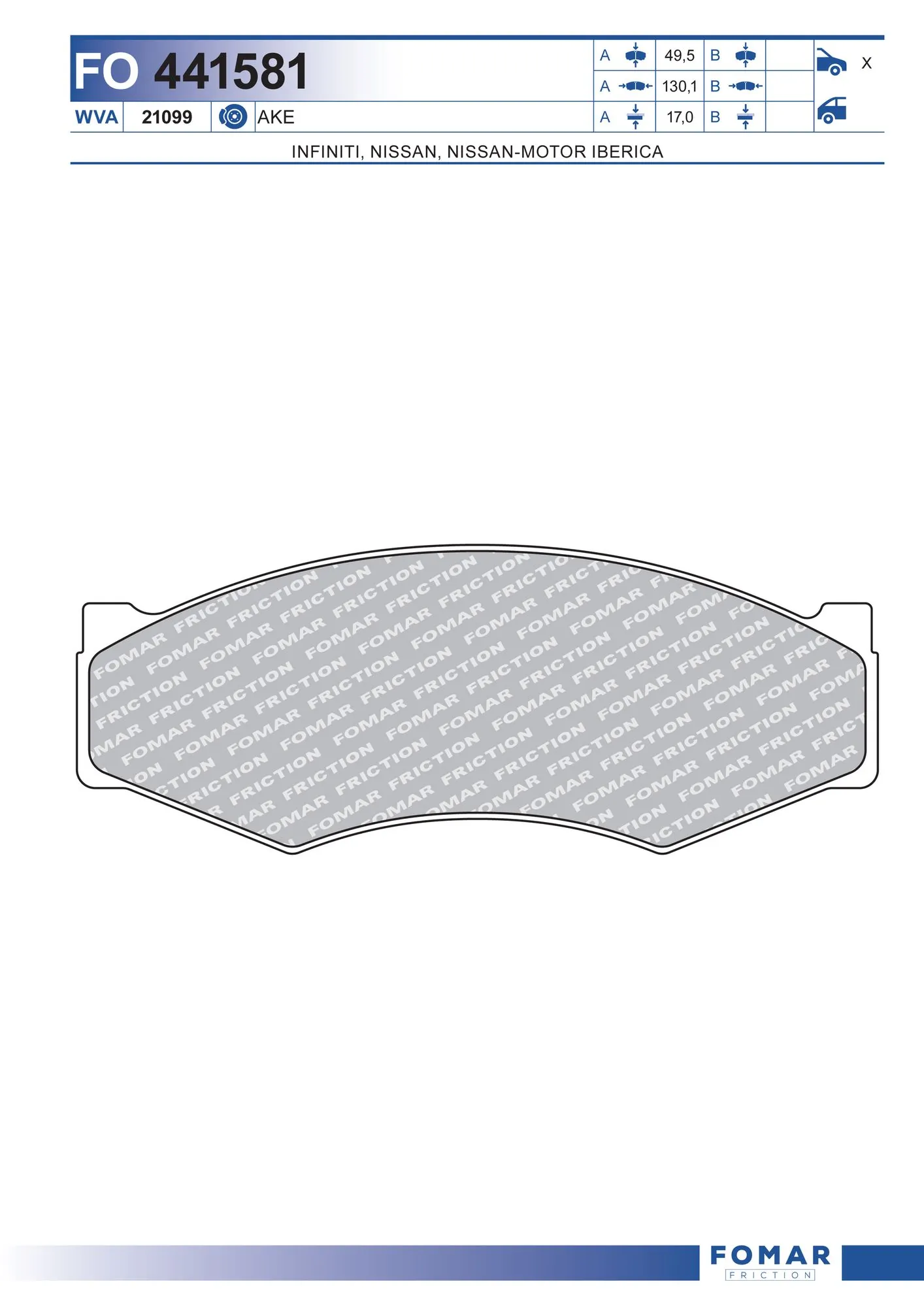 Brake Pad Set, disc brake